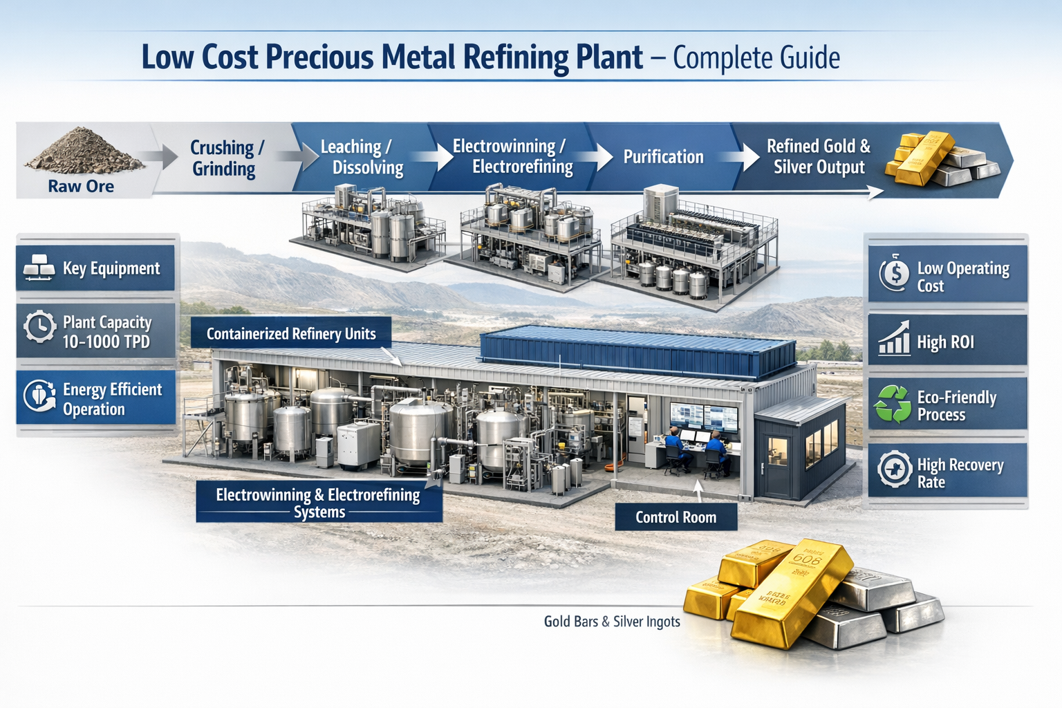 Low Cost Precious Metal Refining Plant Guide