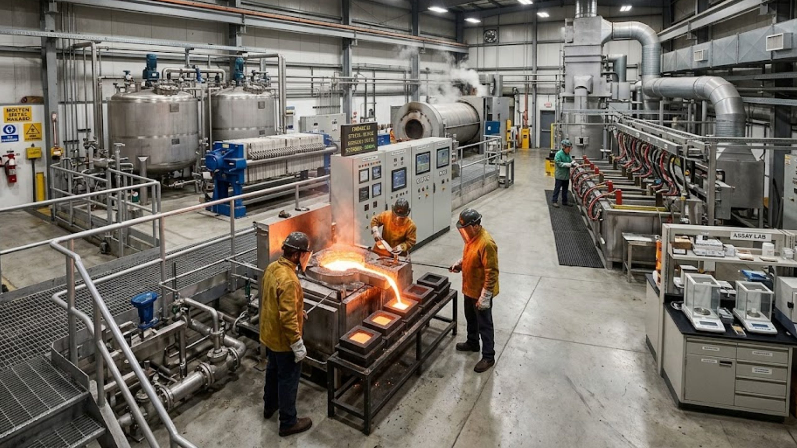 Equipment List for Gold Refinery Plant