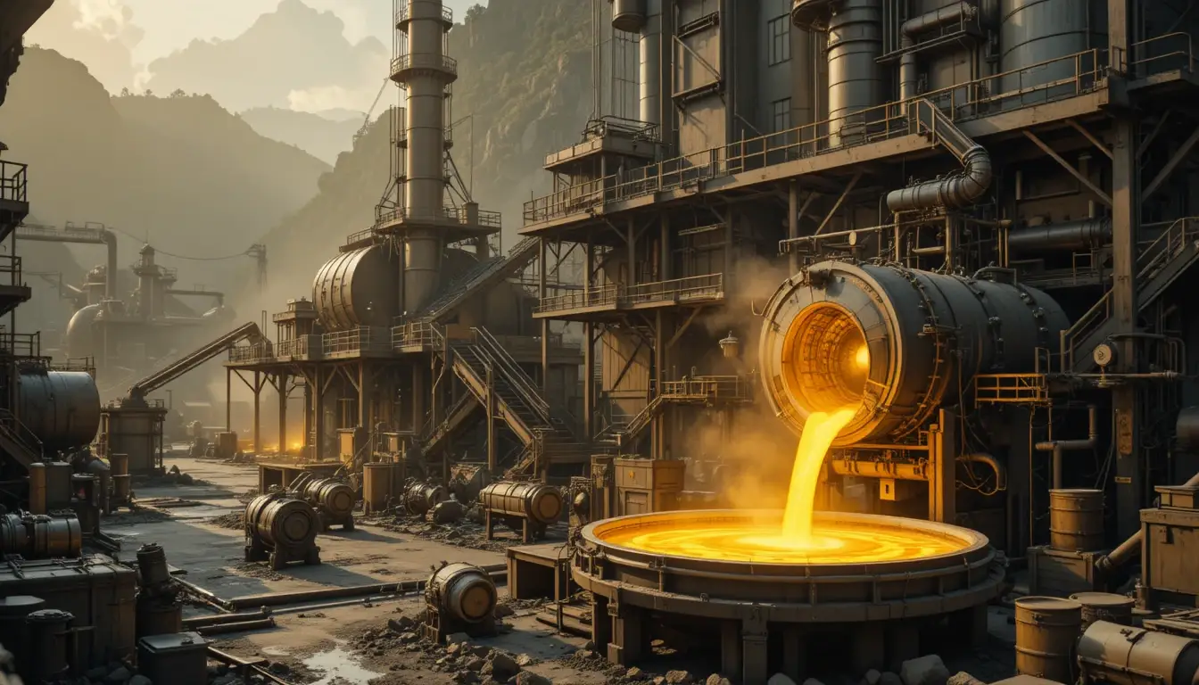 Small Scale Gold Refinery Setup (10–1000 TPD)